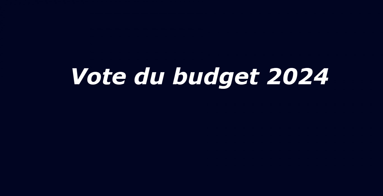 Vote du budget 2024