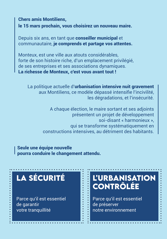 Seule une équipe nouvelle pourra conduire le changement attendu.