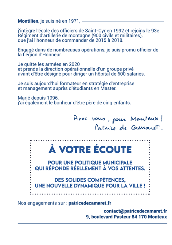 A votre écoute contact@patricedecamaret.fr
